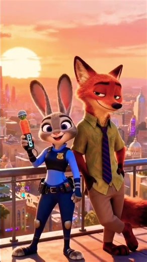 fox with cute rabbit🐰🦊🥰#anime #art #funny #snow