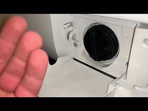 Cleaning the lint filter Removing the lint filter Hanseatic HWM510A1 washing machine instructions