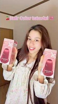 My hair colour tutorial 🍒❤️ Shade:Cherry red. #hair #cherry #haircolor