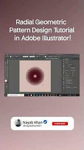 Radial Geometric Pattern Design Tutorial in Adobe Illustrator!🚀