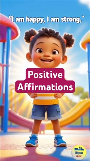 Positive Affirmations for Kids | Happy & Confident Toddler Rhyme 🌸💖