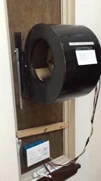 Home Energy Audit - Home Made blower door test