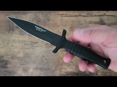049 Smith & Wesson H.R.T. double edged tactical dagger 😯