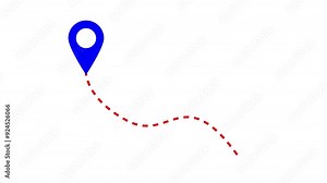 Location icon and 2 points match. Location signal icon. Directional location pointer icon.