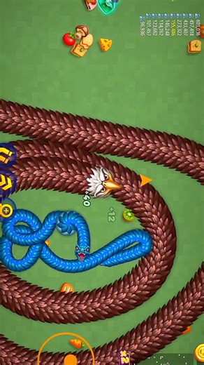 Worms Zone io biggest snake gameplay! 👿#snakezone #wormszone #shortsfeed #foryou #viral #shorts