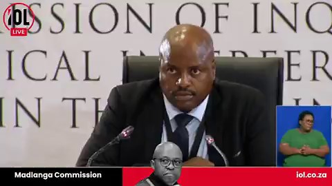 #MadlangaCommission: A voice message from Mr. Van Veik (Medicare 24) is played, asking Mkhwanazi whether his private vehicle can be fitted with blue and red lights and EMPD markings. The message states: "I bought myself a new bakkie... Would I be able to put blue and red lights in? I don't want to drive off something and then I get arrested for impersonating a police officer. Can we put EMPD at the back of the bakkie? Will you find out for me please?" Mkhwanazi confirms the message was sent to h