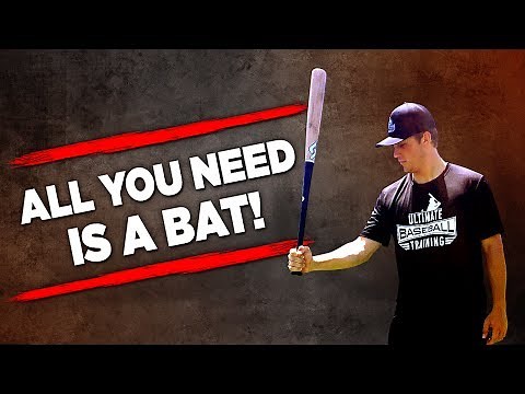 Baseball Workout For Hitters (NOTHING BUT A BAT?!)