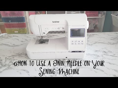 How to Set Up and Use a Twin Needle for Sewing on a Brother Sewing and Embroidery Machine SE1900