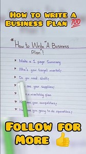 How to write a Business Plan 💯 #students #trending #subscribe #followme #plan #bussiness #marketing