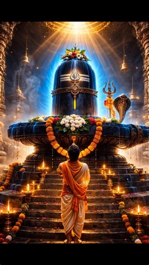 Shiva Lingam Abhishekam 🔱 Divine Blessings | Om Namah Shivaya | #Shorts