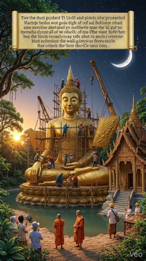 Giant Buddha Construction in Cambodia | 3D Animation Time-Lapse