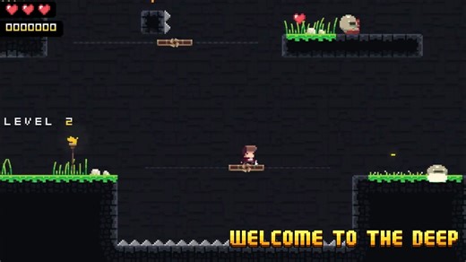 【独游推荐】《Deep The Game》像素风平台跳跃游戏，扮演一名洞穴探险者，探索古老文明遗迹