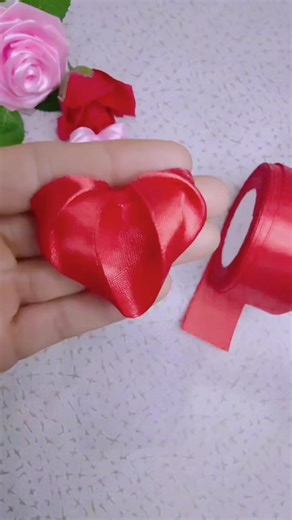 Handmade DIY Ribbon Heart Tutorial