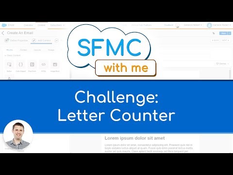 Code Challenge: Letter Counter - SFMC with me - 003