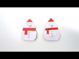 Frosty Creations: DIY Origami Snowman Tutorial ☃️✨