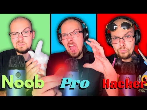 NOOB vs PRO vs HACKER ASMR (Insane Tingles!)