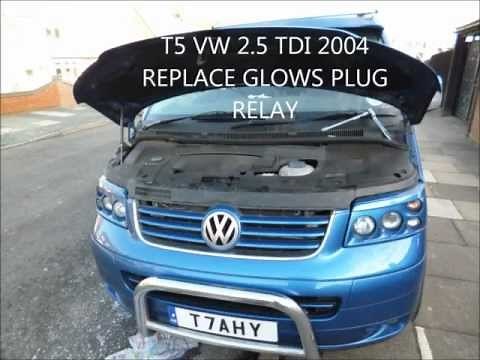 HOW TO FIND AND REPLACE THE GLOW PLUG RELAY ON A T5 2.5TDI VOLKSWAGEN