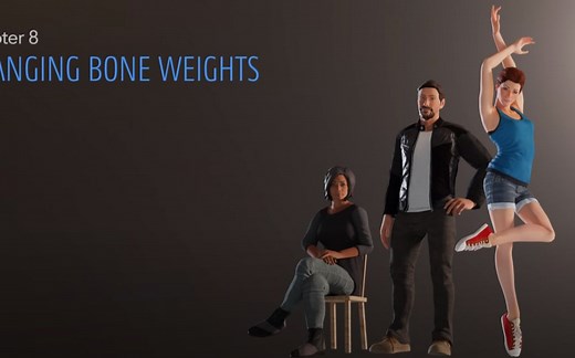 最简单的3d人物动画建模，任何人都可创作自己的3d人物模型，完整教程