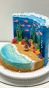 718K views · 14K reactions | Moana Underwater Cake視 #cake #cakedecorating #cakeideas | Angel Carrera | Facebook