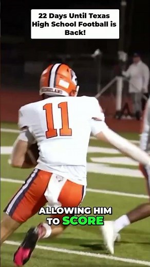 Posting 1 play every day until Texas High School Football is back! 22 Days left!