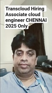 Transcloud Associate Cloud Engineer Trainee 2025 | Fresher Cloud Job | Chennai |