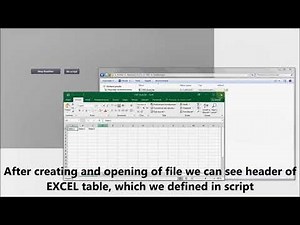 Siemens TIA Portal HMI tutorial - Create/Write to EXCEL file from WinCC RT (HMI RT)