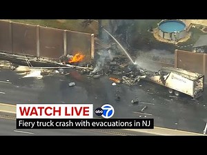 LIVE | Large truck fire causes road closures, evacuations in Clifton, New Jersey