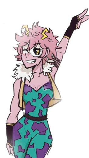 alien queeeeeen 👑 #ashidomina #bnha #saekaku