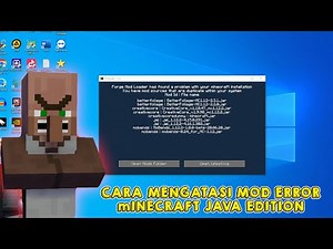 CARA MENGATASI MOD ERROR DI MINECRAFT JAVA EDITION