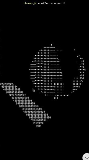 Three.js can drive ASCII Animations. And Tooting has nothing to do with that.