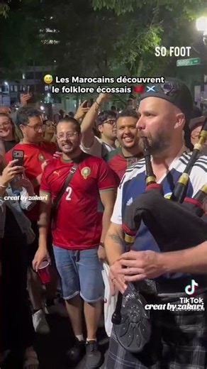 أجواء جميلة بين الجماهير المغربية والإسكتلندية في أمريكا #اكسبلور #foot