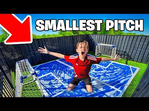 WE BUILT THE WORLDS SMALLEST SLIP AND SLIDE FOOTBALL PITCH