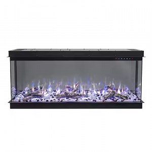 [Hot Item] Remote Control CE RoHS Approved Smart Control 3 Sides 60-Inch Electric Fireplace