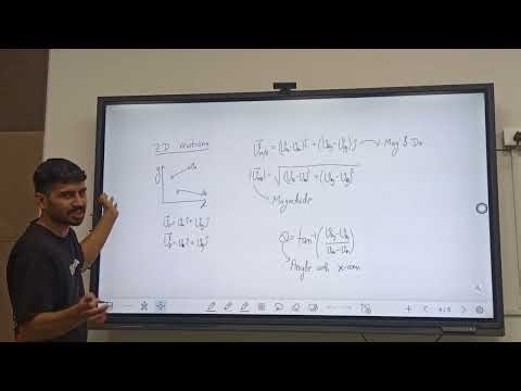 Relative motion in 1D & 2D