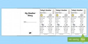 Weather Diary Activity Booklet