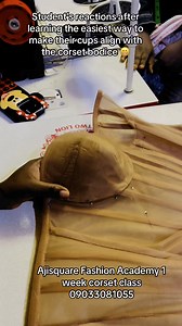 191 reactions · 36 comments | I am the happiest right now . We are done teaching students the 3 types of corset base 1 , overbust corset with scoop neckline 2 , funnel corset 3 , cupped corset Tomorrow we’ll complete the full dress and learn costing , pricing and marketing | Ajisquare Martins | Facebook