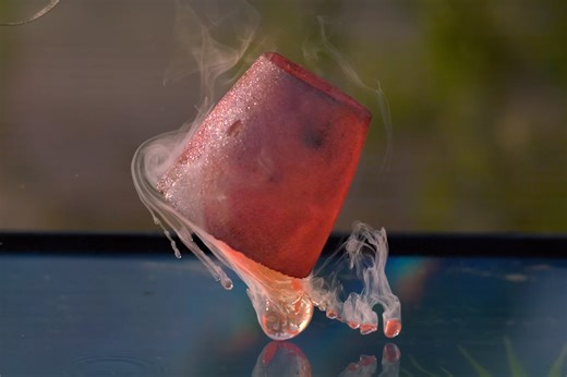 High-Speed Camera Captures Molten Salt Exploding in Water at 82,000FPS