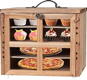 Cake Pie Safe,Pie Safe with Adjustable Shelf,Cake Carrier Storage Container for Dessert Food Travel, Family Dinners, Holidays,Baking Party