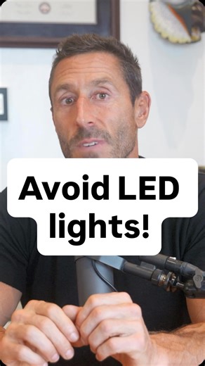 Paul Saladino, MD on Instagram: "Avoid LED lights at all costs… As insignificant as this may seem, your nervous system is heavily impacted by flickering lights… And they have been shown to disrupt your circadian rhythm (PMID: 24874801, 32097701)… Your light environment strongly dictates your circadian health… Furthermore, your circadian rhythm orchestrates your hormonal health… I strongly suggest that you replace all LED lights with incandescent lights in your home… Get rid of LED lights and wat