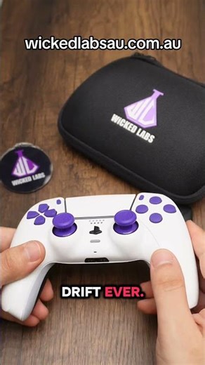 Purple + white done RIGHT 💜 custom ps5 controller #customcontroller #gaming #gamingaccessories