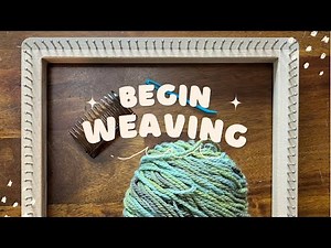 Continuous Weaving on a Square Loom (pt 1) - Easy Weaving Tutorial for Beginner Weaving