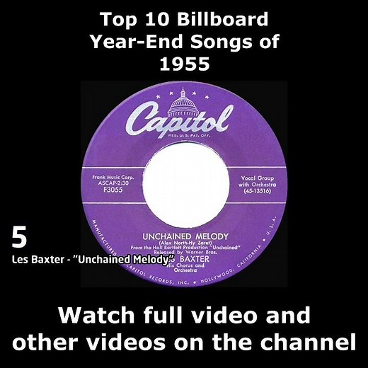 Top 10 Billboard Year-End Songs of 1955