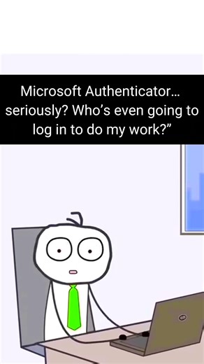 Microsoft Authenticator… seriously? #usa #usashorts #animation #animationmeme