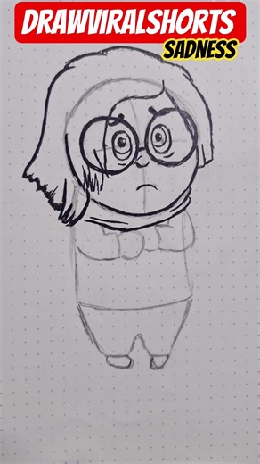 How to Draw Sadness from Inside Out 💙