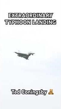 EXTRAORDINARY RAF TYPHOON LANDING • RAF CONINGSBY #fighterpilot #militaryaircraft #fyp