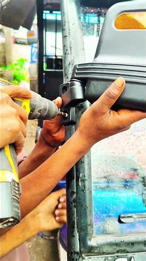 Looking Glass Fitting.... #erickshaw #shortvideo #mechanic
