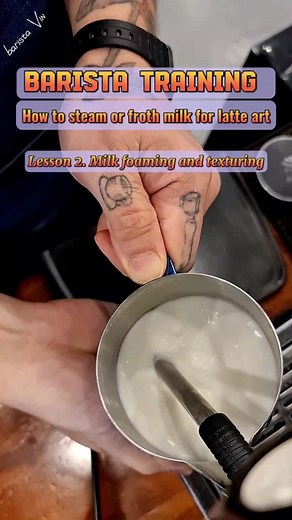 Barista Training: Milk Stretching and Texturing for Latte Art
