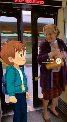 Bus ride with Mrs. Doubtfire