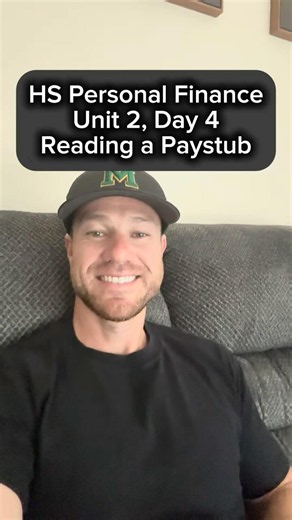 Personal Finance, Unit 2 Day 4 | How To Read a Paystub #highschoolteacher #secondaryteacher