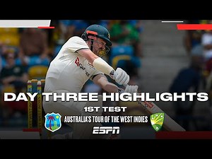 Day 3 Highlights 1st Test Australia vs. West Indies | #Cricket